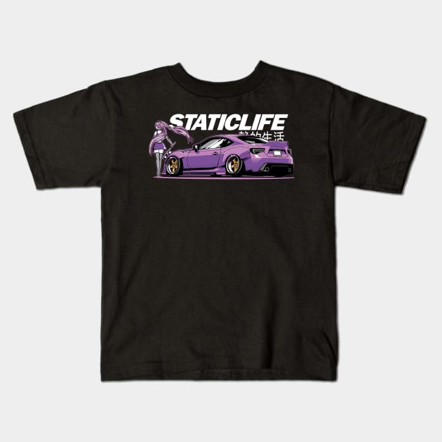 Toyota GT86/Subaru BRZ Kids T-Shirt by JDMAPEX